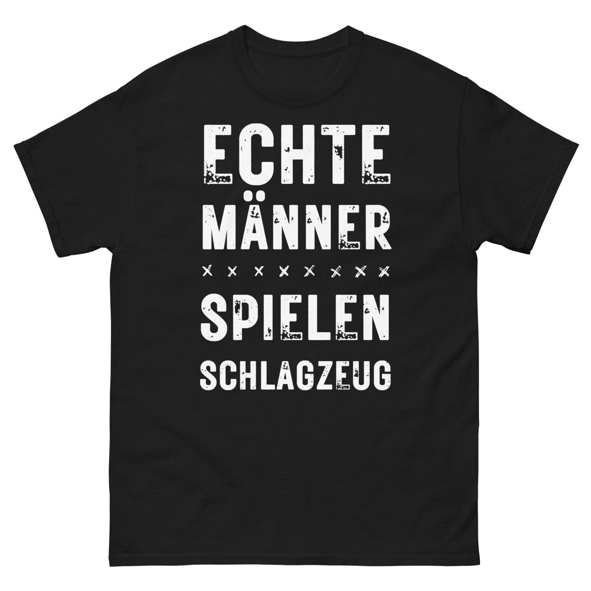 Schlagzeug Shirt Mit Lustigem Spruch, Hobby Sprüche Tshirt, Echte Männer Spielen Schlagzeug, Geschenkidee Geschenk T-Shirt von ShirtdesignCH