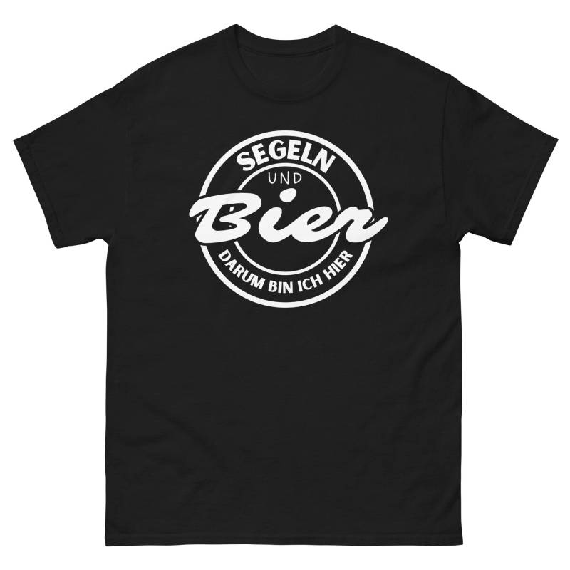 Segeln Shirt Mit Lustigem Spruch, Hobby Sprüche Tshirt, Und Bier Darum Bin Ich Hier, Geschenkidee Geschenk Party T-Shirt von ShirtdesignCH