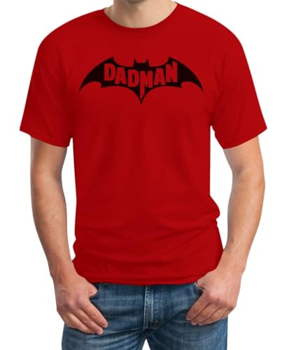 Dadman - Geschenk für Vater lustig und bequem Shirt Herren T-Shirt X-Large Rot von Shirtgeil