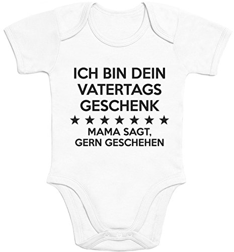 Shirtgeil Ich Bin Dein Vatertagsgeschenk Mama SAGT Gern Geschehen Baby Kurzarm Body 0-3 Monate Weiß von Shirtgeil