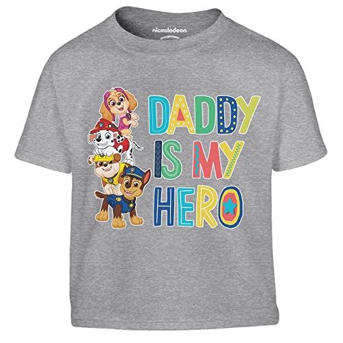 Jungen TShirt Daddy is my Hero Geschenk Rubble Chase Marshall Skye Kinder T-Shirt Junge 94 Grau von Shirtgeil