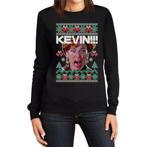 Kevin - Allein Zu Haus! - Lustiges Weihnachtsdesign für Feiertagsfans Frauen Sweatshirt XX-Large Schwarz von Shirtgeil