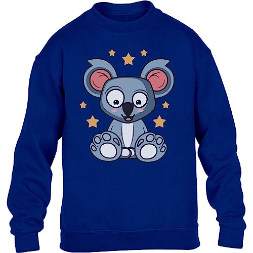 Koala Pullover Jungen Mädchen Kleidung Sweatshirt Koalabär Kinder - Koala Geschenk Pulli 140 Blau von Shirtgeil
