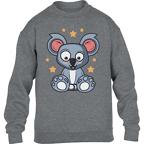 Koala Pullover Jungen Mädchen Kleidung Sweatshirt Koalabär Kinder - Koala Geschenk Pulli 140 Grau von Shirtgeil