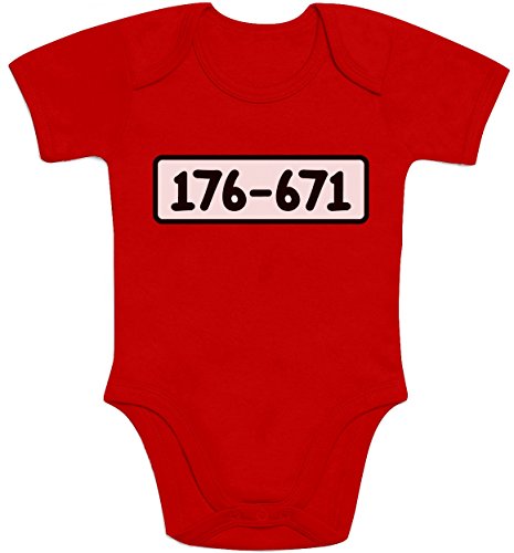 Shirtgeil Baby Body Kurzarm Panzerknacker Banditen Bande Kostüm Baby Mädchen Junge 0-3 Monate Rot von Shirtgeil