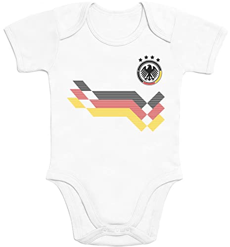 Shirtgeil Kurzarm Baby Body - Deutschland Trikot EM 2024 - Fußball Trikot für Jungen und Mädchen - Babykleidung Erstausstattung Neugeborene - Babystrampler - Fanartikel EM 2024 von Shirtgeil