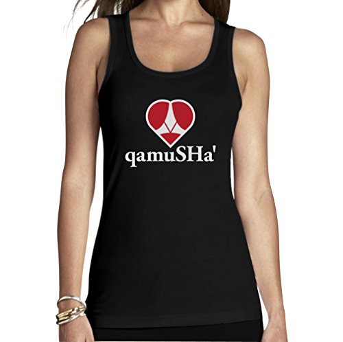 Shirtgeil Ich Liebe Dich auf Klingonisch Klingonen qamuSHa' Frauen Tank Top Medium Schwarz von Shirtgeil