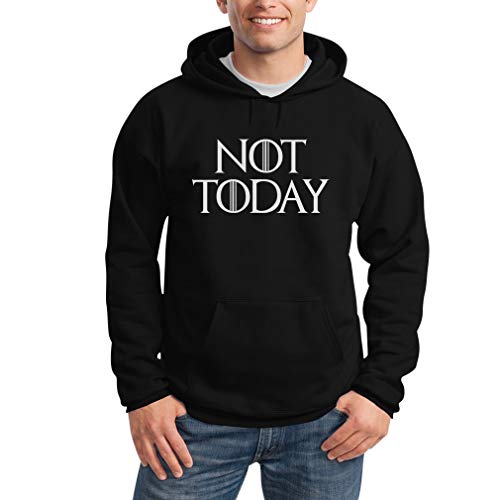 Shirtgeil NOT Today - GOT Serien Fan Kapuzenpullover Hoodie XXXX-Large Schwarz von Shirtgeil