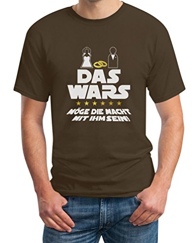 T-Shirt Herren Junggesellenabschied JGA Bachelor Party Outfit - Das Wars Möge Die Macht Mit Ihm Sein Männer Tshirt 5XL Schwarz T-Shirt Herren Junggesellenabschied JGA Bachelor Party Outfit - Das Wars Möge Die Macht Mit Ihm Sein Männer Tshirt 5XL Schwarz von Shirtgeil