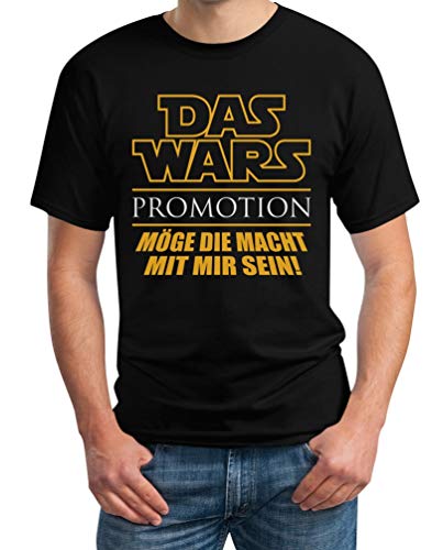 T-Shirt Herren Uni - Das Wars - Promotion - Geschenk zum Abschluss Männer Tshirt L Schwarz von Shirtgeil