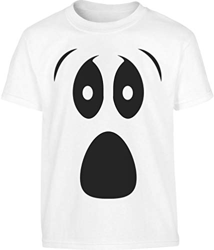 T-Shirt Kinder Geist - Geister Grusel Kostüm Junge - Ghost Shirt Halloween Kostüm Shirt - Ghost Tshirt Halloween Kinder Kostüm Jungen Ghost T Shirt 152 Weiß von Shirtgeil