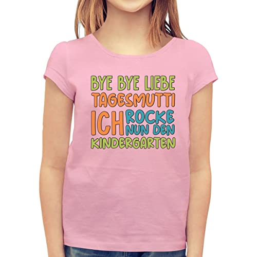 T-Shirt Mädchen Bye Bye Liebe Tagesmutti, Ich Rocke Nun Den Kindergarten TShirt Mädchen 116 Rosa T-Shirt Mädchen Bye Bye Liebe Tagesmutti, Ich Rocke Nun Den Kindergarten TShirt Mädchen 116 Rosa von Shirtgeil