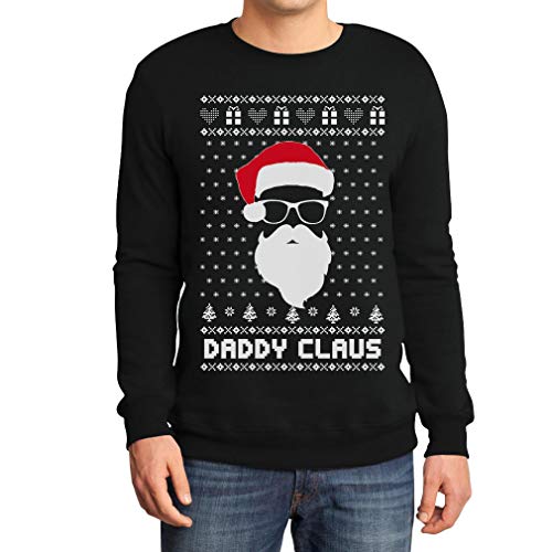 Ugly Christmas Weihnachtspullover Daddy Claus Sweatshirt X-Large Schwarz von Shirtgeil