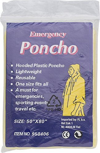 ShirtInStyle Notfall-Poncho Universum, ideal für Festivals, klein und schnell verpackt, Regencape, Regenpocho, Farbe White von Shirtinstyle