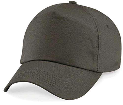Shirtinstyle Basecap Cap 5 Panel Cap Verschluss Klettverschluss Größe Unisex, Farbe Olive von Shirtinstyle