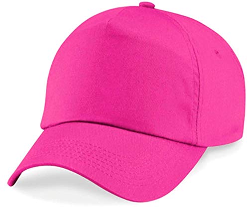 Shirtinstyle Basecap Cap 5 Panel Cap Verschluss Klettverschluss Größe Unisex, Farbe pink von Shirtinstyle