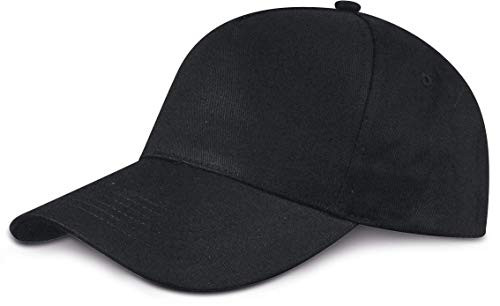 Shirtinstyle Basecap Cap 5 Panel Cap Verschluss Klettverschluss Größe Unisex, Farbe schwarz von Shirtinstyle