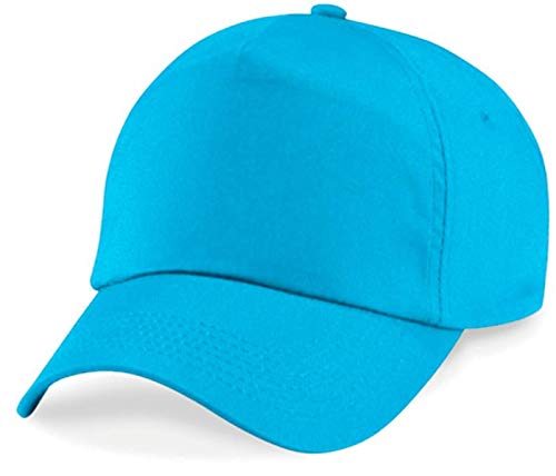 Shirtinstyle Basecap Cap 5 Panel Cap Verschluss Klettverschluss Größe Unisex, Farbe surfblue von Shirtinstyle