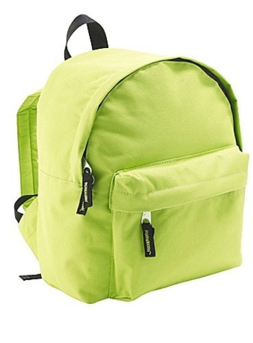 Shirtinstyle Kinder Rucksack mit verstellbaren Gurten, Farbe limegreen von Shirtinstyle