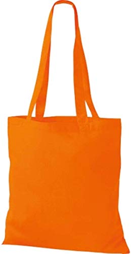 ShirtInStyle Premium Stoffbeutel Baumwolltasche Beutel Shopper Umhängetasche, Farbe orange von ShirtInStyle