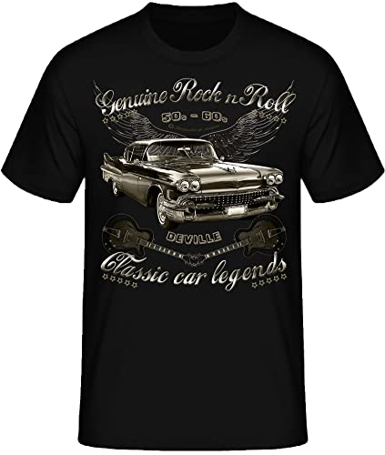 American Classic Cars Eldorado Deville Hot Rod RocknRoll Rockabilly T-Shirt (3XL, 58 Deville RNR) von Shirtmatic