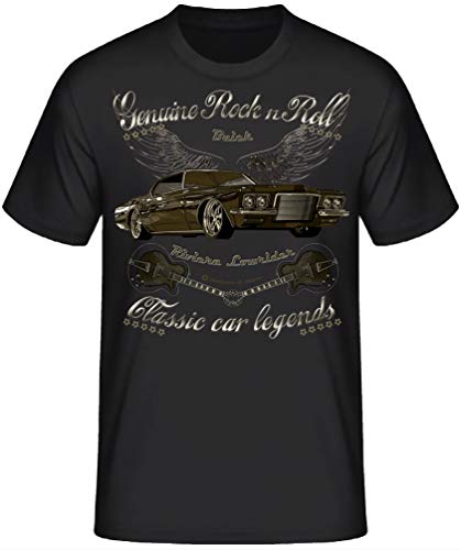 American Classic car Oldtimer Vintage Hot Rod RocknRoll Rockabilly T-Shirts (3XL, 70s Riviera schwarz) von Shirtmatic