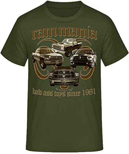 American Pickup Truck RAMs V8 Muscle car Shirt kompatibel mit Dodge (XL, Mania Khaki) von Shirtmatic