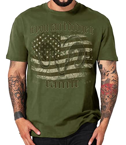 American Pickup Truck V8 Muscle car Shirt kompatibel mit Dodge (2XL, Oliv Dodgeit) von Shirtmatic