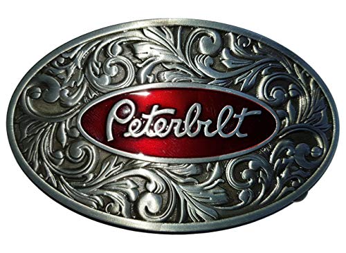 Shirtmatic Truck LKW Buckle Cowboy Trucker 3D Gürtelschnalle (Peterbilt ornament) von Shirtmatic