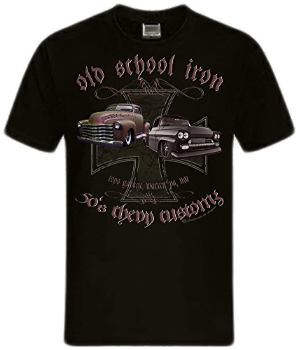 Truck n Roll Shirts USA Pickup F100 Chevy Apache Blazer C10 Mercury Hot Rod (XL, schwarz Old School) von Shirtmatic