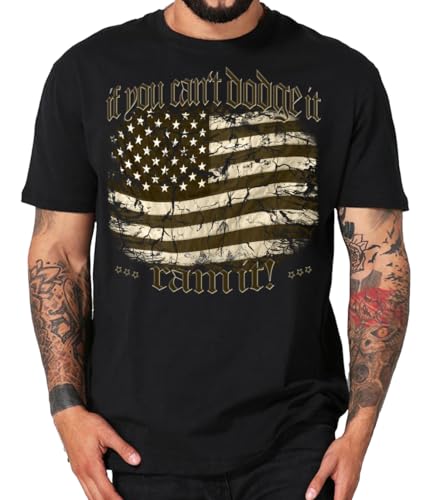 USA Pickup Truck T-Shirts kompatibel mit RAMs Dodge (M, rammit schwarz) von Shirtmatic