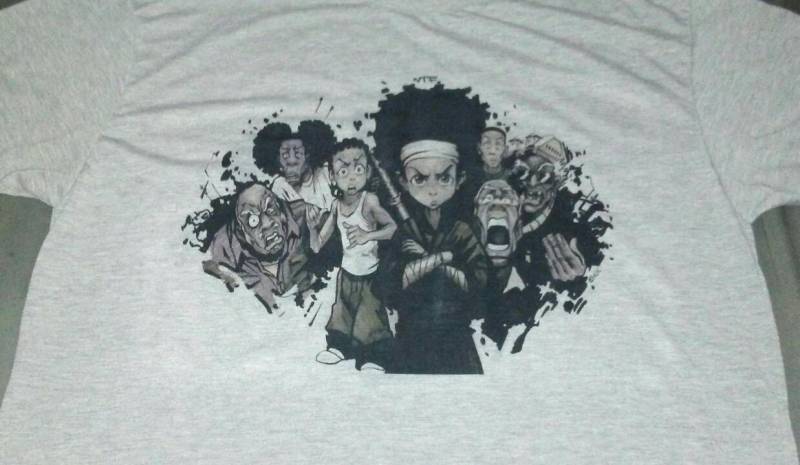 Boondocks Crew T-Shirt Aus Grauer Baumwolle von Shirtnsockscity