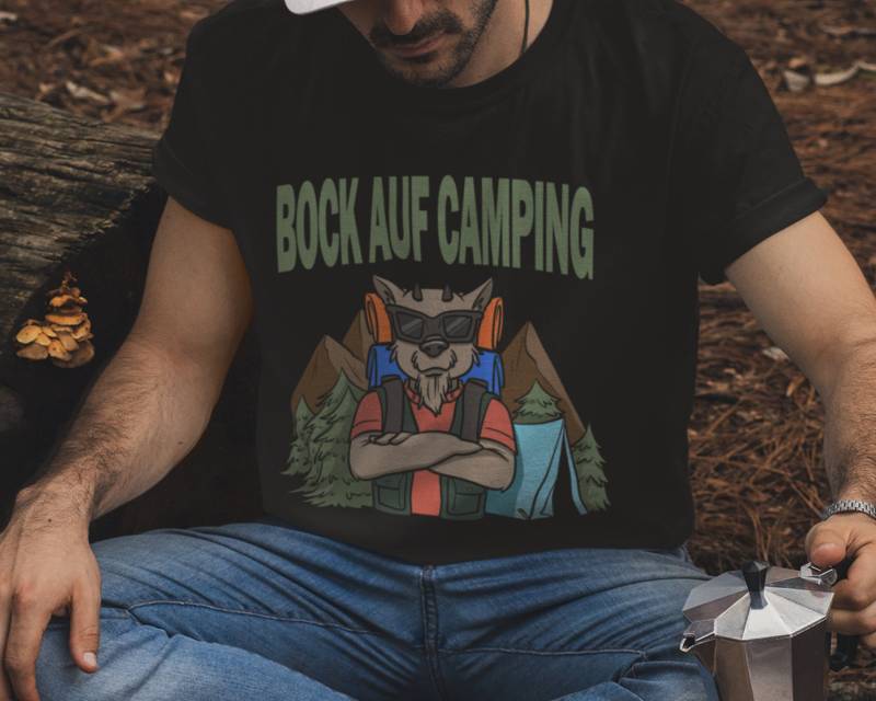 Camping T-Shirt Camper Geschenk Campingplatz Outdoor von Shirtoase