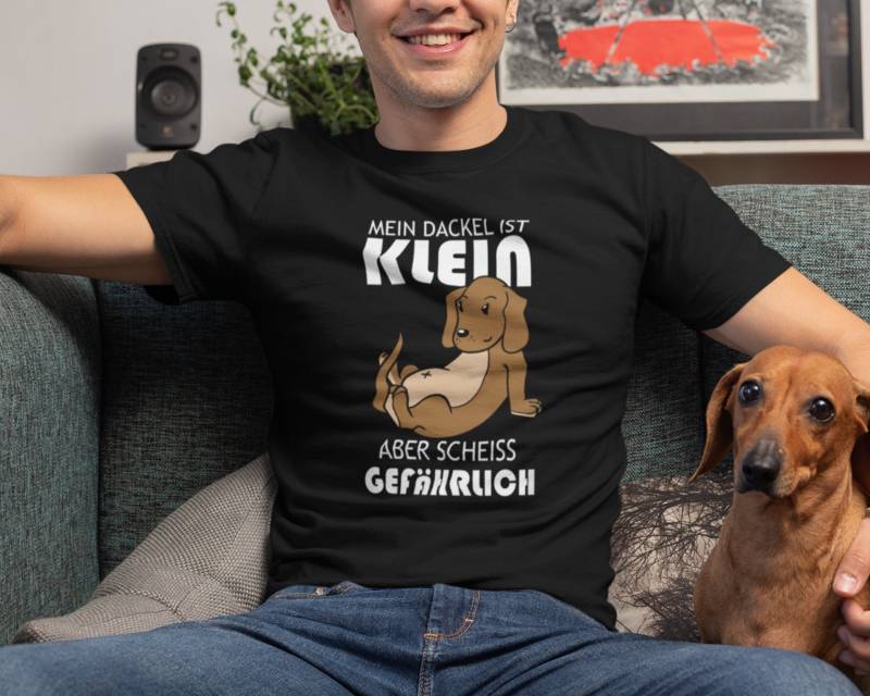Dackel Shirt Geschenk Hundebesitzer Dackelliebhaber von Shirtoase