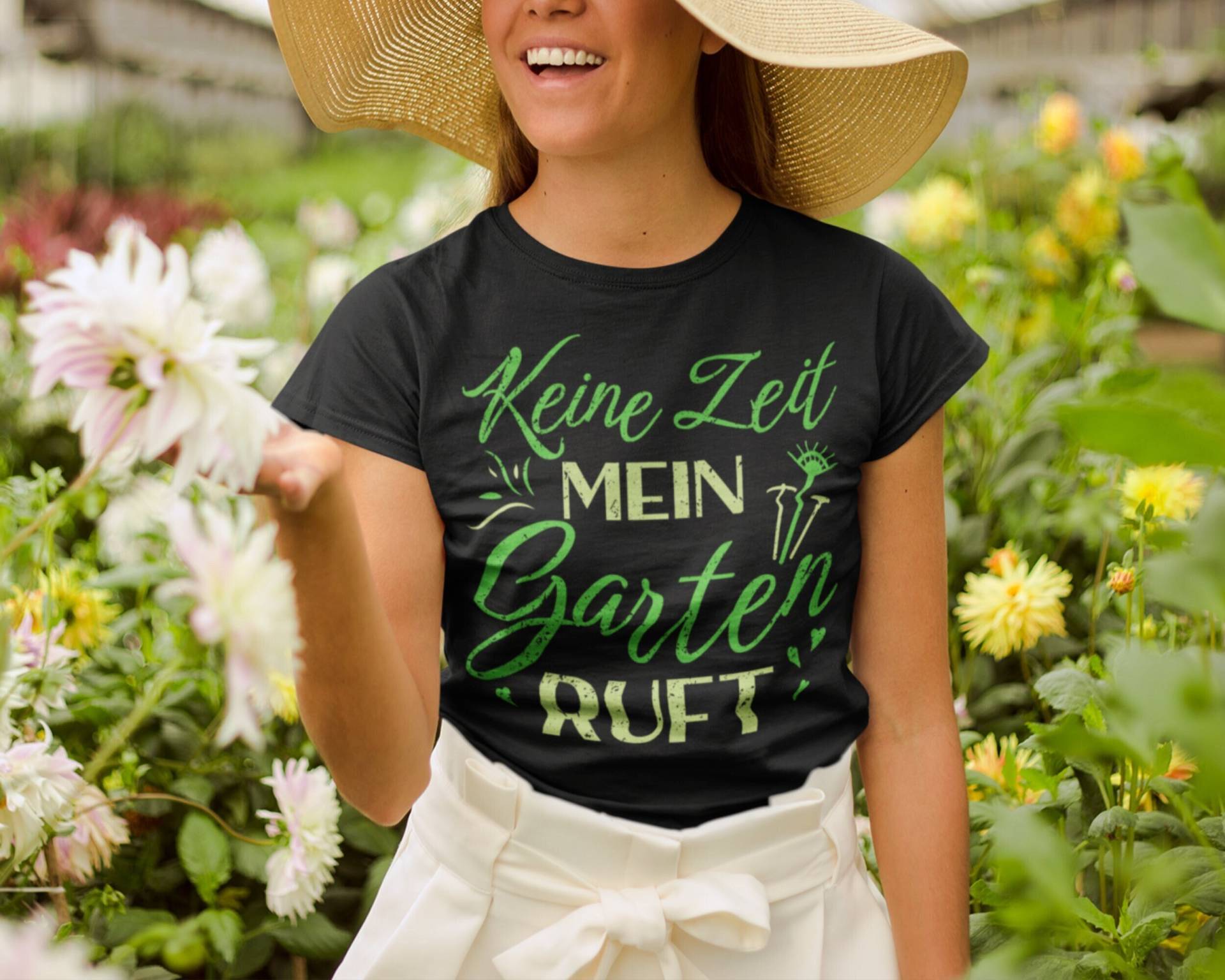 Garten T-Shirt Damen Gartenliebhaber Gärtner Hobbygärtner Landschaftsgärtner von Shirtoase