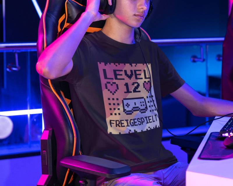 Geburtstagsshirt Gamer T-Shirt Junge 12 Geburtstag Jahre Geschenk Zocker Videospiel Gaming von Shirtoase