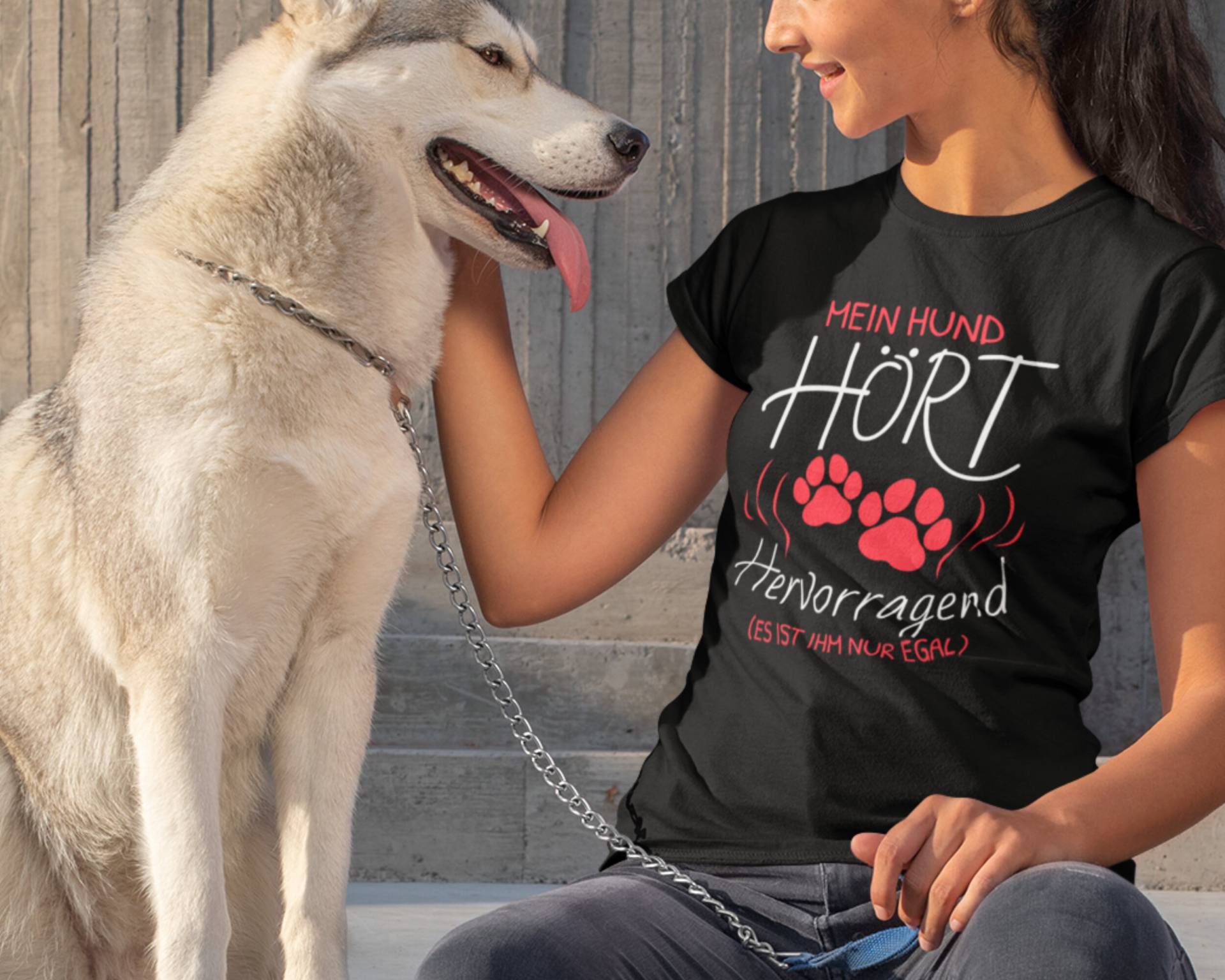 Hunde Shirt Lustig Damen Geschenk Hundeliebhaber T-Shirts Hundebesitzer von Shirtoase