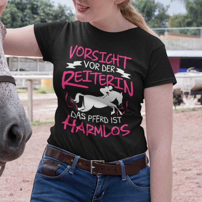 Reit T-Shirt Pferde Reiter Reiten Reiterin Reitsport Mädchen Pferd Geschenk Frau von Shirtoase
