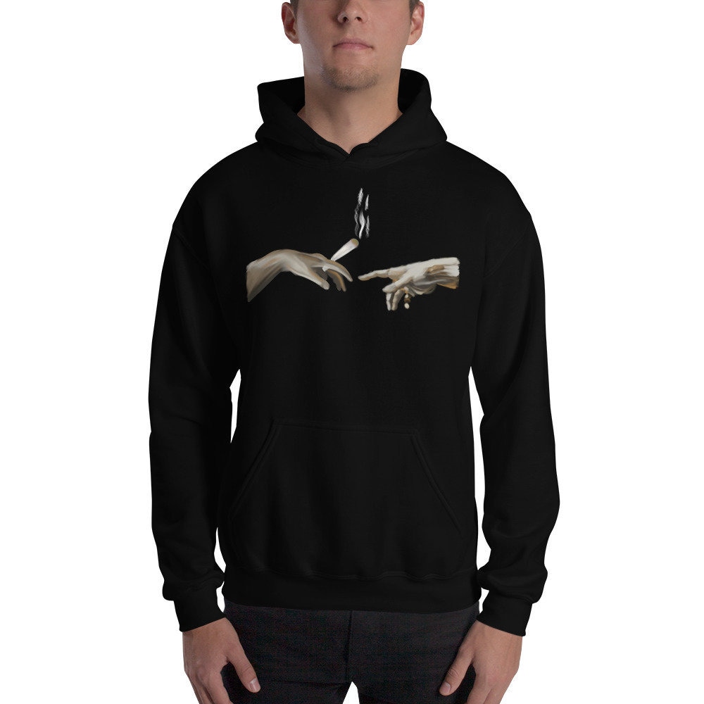 Die Schaffung Von Adam Hoodie Michelangelo Gemälde Kapuzen Sweatshirt Unisex Händen Vorbei Gemeinsame Unkraut Rauch Lustige Pullover #shirtoftheday Die Schaffung Von Adam Hoodie Michelangelo Gemälde Kapuzen Sweatshirt Unisex Händen Vorbei Gemeinsame Unkraut Rauch Lustige Pullover #shirtoftheday von ShirtofthedayShop