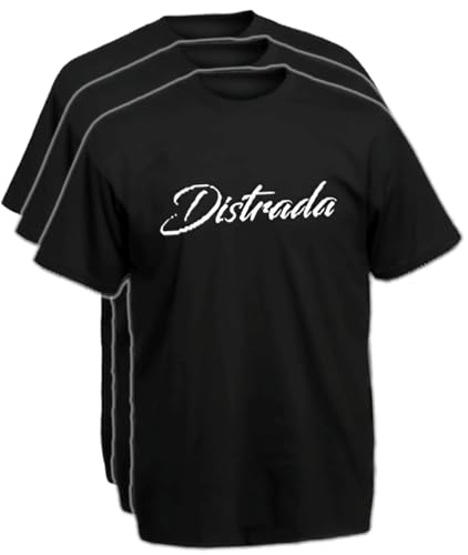 3er Pack Distrada Männer T-Shirt Kurzarm - Shirt mit stylischem Print von Shirtoo