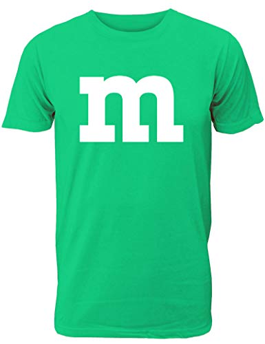 Lustiges Fasching & Karneval Männer Gruppen T-Shirt mit M Aufdruck in bunten Farben m & m und m für Herren in grün von Shirtoo