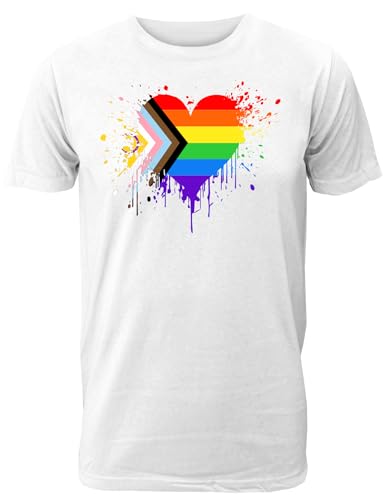 Herren T-Shirt mit Regenbogen Fahne/Pride Flagge für LGBTQIA+ Supporter als Geschenk oder zum CSD/Christopher Street Day Herren T-Shirt mit Regenbogen Fahne/Pride Flagge für LGBTQIA+ Supporter als Geschenk oder zum CSD/Christopher Street Day von Shirtoo