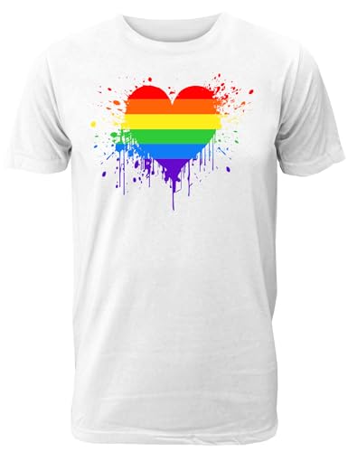 Herren T-Shirt mit Regenbogen Fahne/Pride Flagge für LGBTQIA+ Supporter als Geschenk oder zum CSD/Christopher Street Day Herren T-Shirt mit Regenbogen Fahne/Pride Flagge für LGBTQIA+ Supporter als Geschenk oder zum CSD/Christopher Street Day von Shirtoo