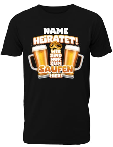 Junggesellenabschied T-Shirt Männer - Lustiges Motiv für das JGA Team des Bräutigams - Herren Shirt von Shirtoo