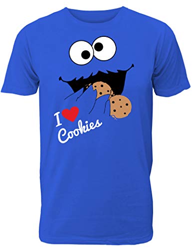 Lustiges Keks Monster T-Shirt I Love Cookies für Männer/Herren T-Shirt von Shirtoo