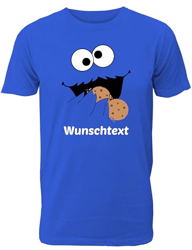 Lustiges Keks Monster T-Shirt mit Wunschtext für Männer/Herren T-Shirt von Shirtoo