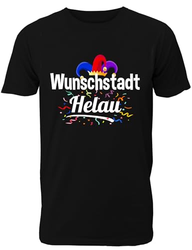 Lustiges T-Shirt für Männer und Frauen als Verkleidung oder Kostüm zum Fasching und Karneval - Wunschstadt Helau von Shirtoo