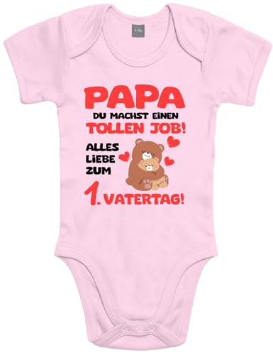 Shirtoo Baby Body - 1. Vatertag Geschenk - Papa du machst einen tollen Job - Mädchen Jungen von Shirtoo
