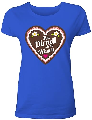 Shirtoo Damen Oktoberfest T-Shirt - MEI Dirndl is in da Wäsch - Lustiger Trachten Ersatz von Shirtoo