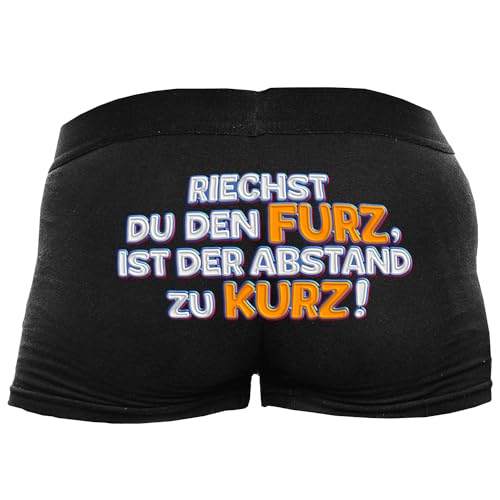 Shirtoo Lustige Herren-Boxershorts mit Spruch Riechst Du den Furz Männer zum Geburtstag, Valentinstag, zu Weihnachten oder Nikolaus von Shirtoo